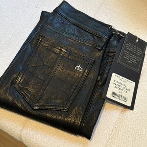 NWT Rag & bone real leather 5 pocket pant
